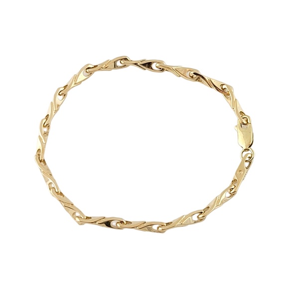 Vintage 14K Yellow Gold Link Bracelet #13453 - Picture 1 of 5